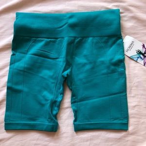 Teal Biker Short